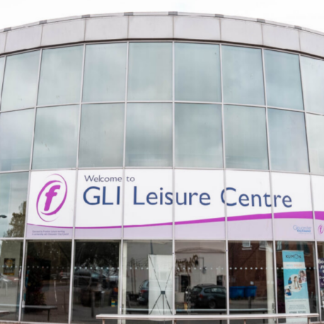 Leisure centre entrance – front angle
