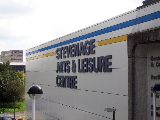 External view of Steveange Arts & Leisure Centre
