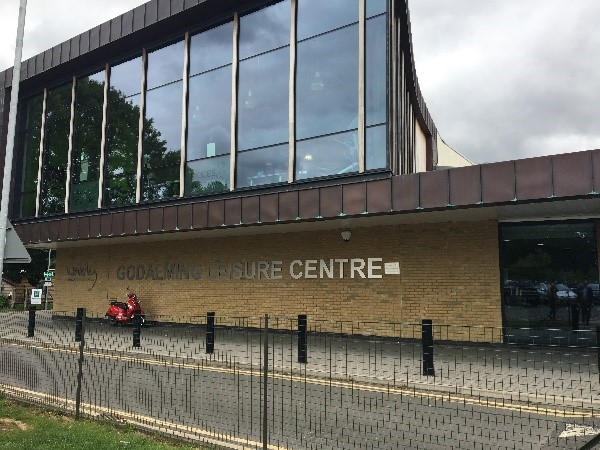 External of Godalming Leisure Centre